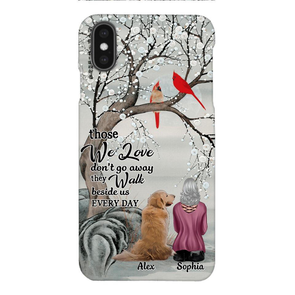 PERSONALIZED THOSE WE LOVE DOG LOVERS PHONECASE QTHC2103