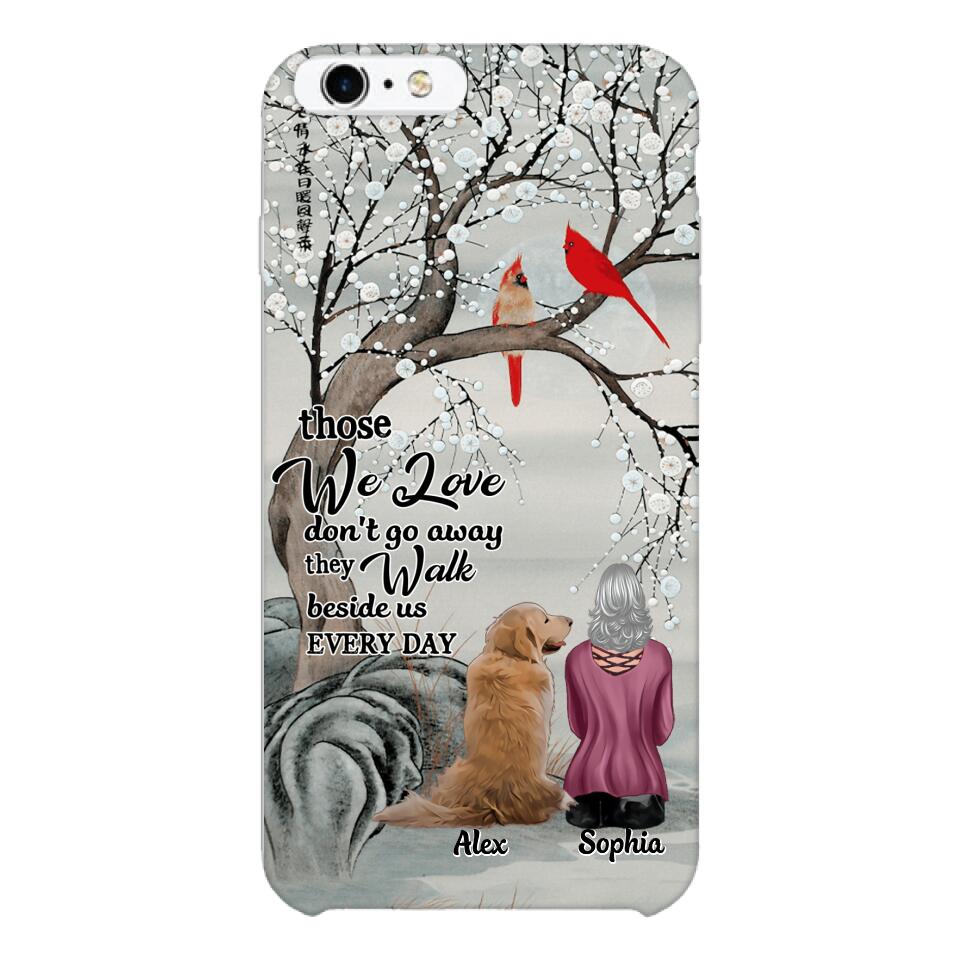 PERSONALIZED THOSE WE LOVE DOG LOVERS PHONECASE QTHC2103