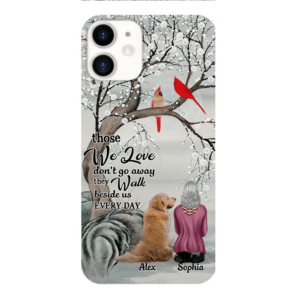 PERSONALIZED THOSE WE LOVE DOG LOVERS PHONECASE QTHC2103