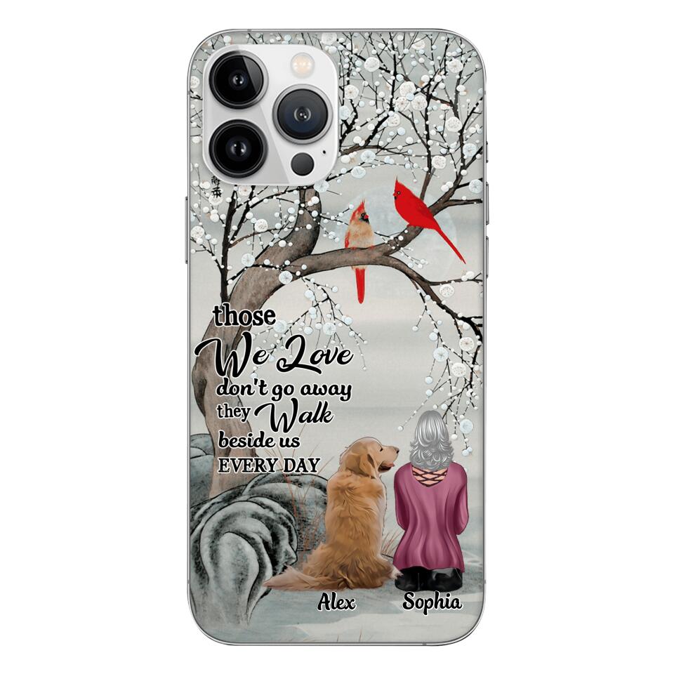 PERSONALIZED THOSE WE LOVE DOG LOVERS PHONECASE QTHC2103