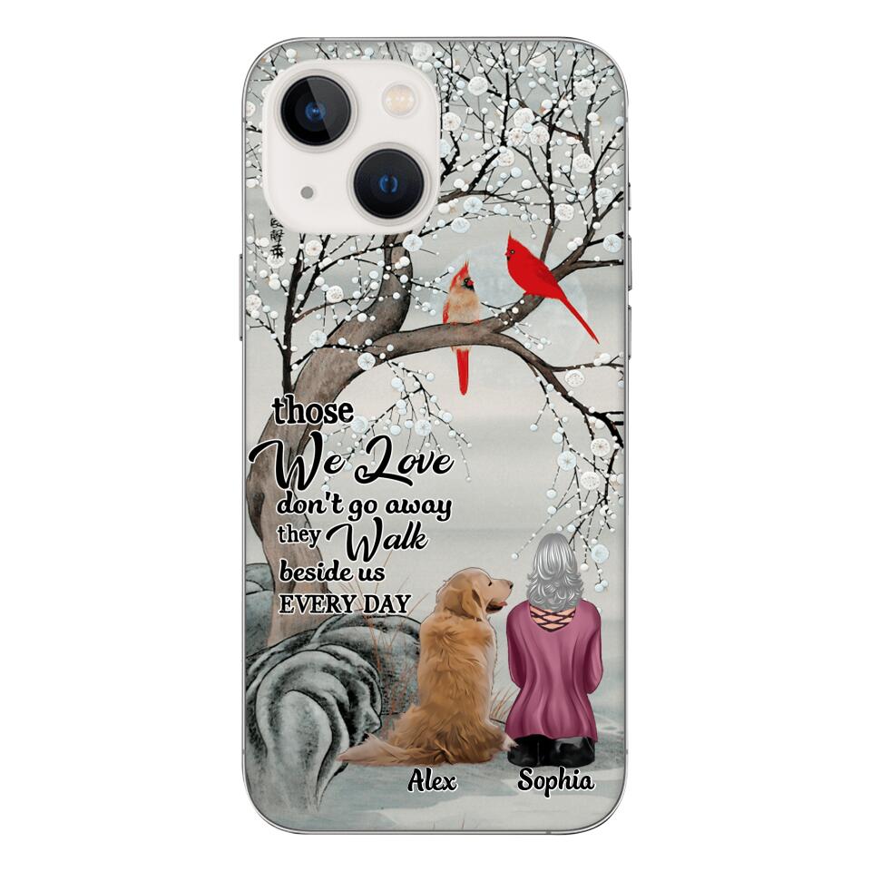 PERSONALIZED THOSE WE LOVE DOG LOVERS PHONECASE QTHC2103