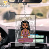 PERSONALIZED YOGA GIRL CAR HANGING ORNAMENT MTTQ2103