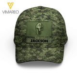 Personalized Canadian Soldier Camo Peaked Cap Printed 22MAR-LN21