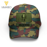 Personalized Belgium Soldier Camo Peaked Cap Printed 22MAR-LN21