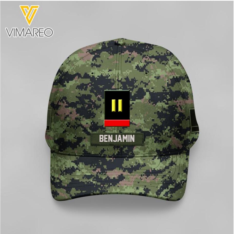 Personalized Mexico Rank Soldier Camo Peaked Cap Printed M3Q