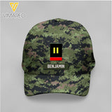 Personalized Mexico Rank Soldier Camo Peaked Cap Printed M3Q