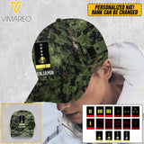 Personalized Mexico Rank Soldier Camo Peaked Cap Printed M3Q