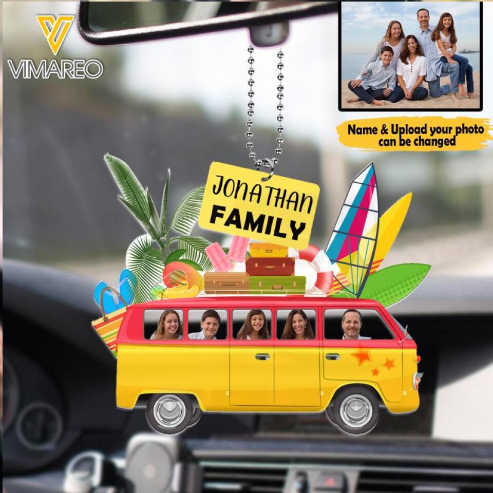 PERSONALIZED FAMILY CAR HANGING ORNAMENT MTTN2203