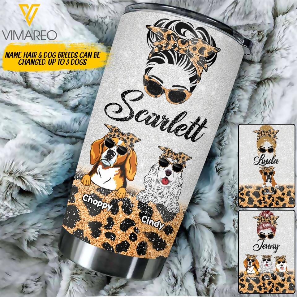 Personalized Dog Lover Tumbler Printed 22MAR-DT22