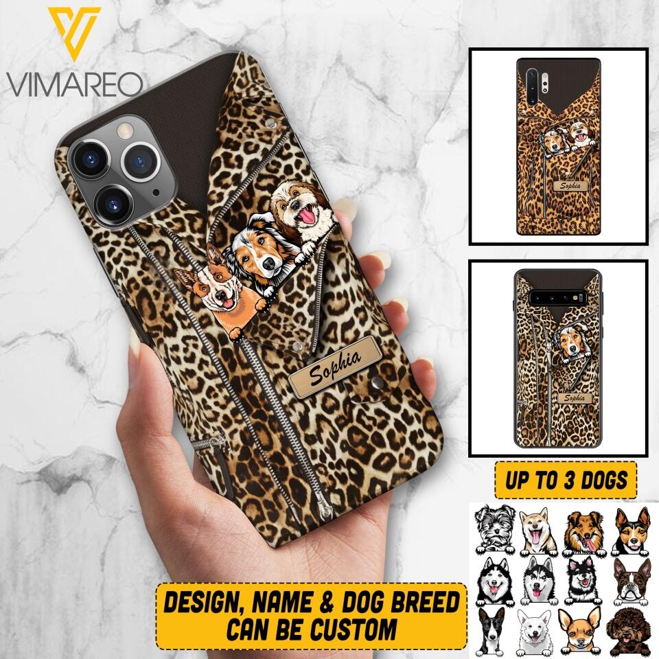 Personalized Dog Lover Phone Case Printed 22MAR-HQ22