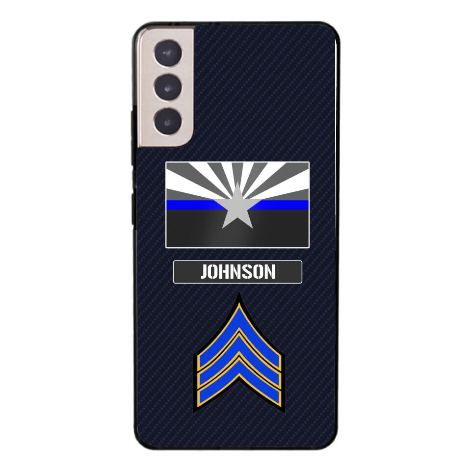 Personalized Arizona Thin Blue Line Phone Case Printed 22MAR-DT23