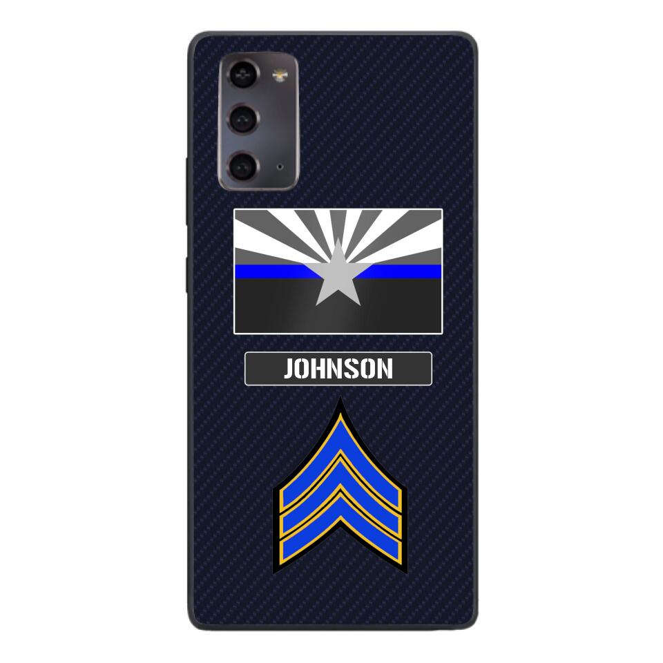Personalized Arizona Thin Blue Line Phone Case Printed 22MAR-DT23