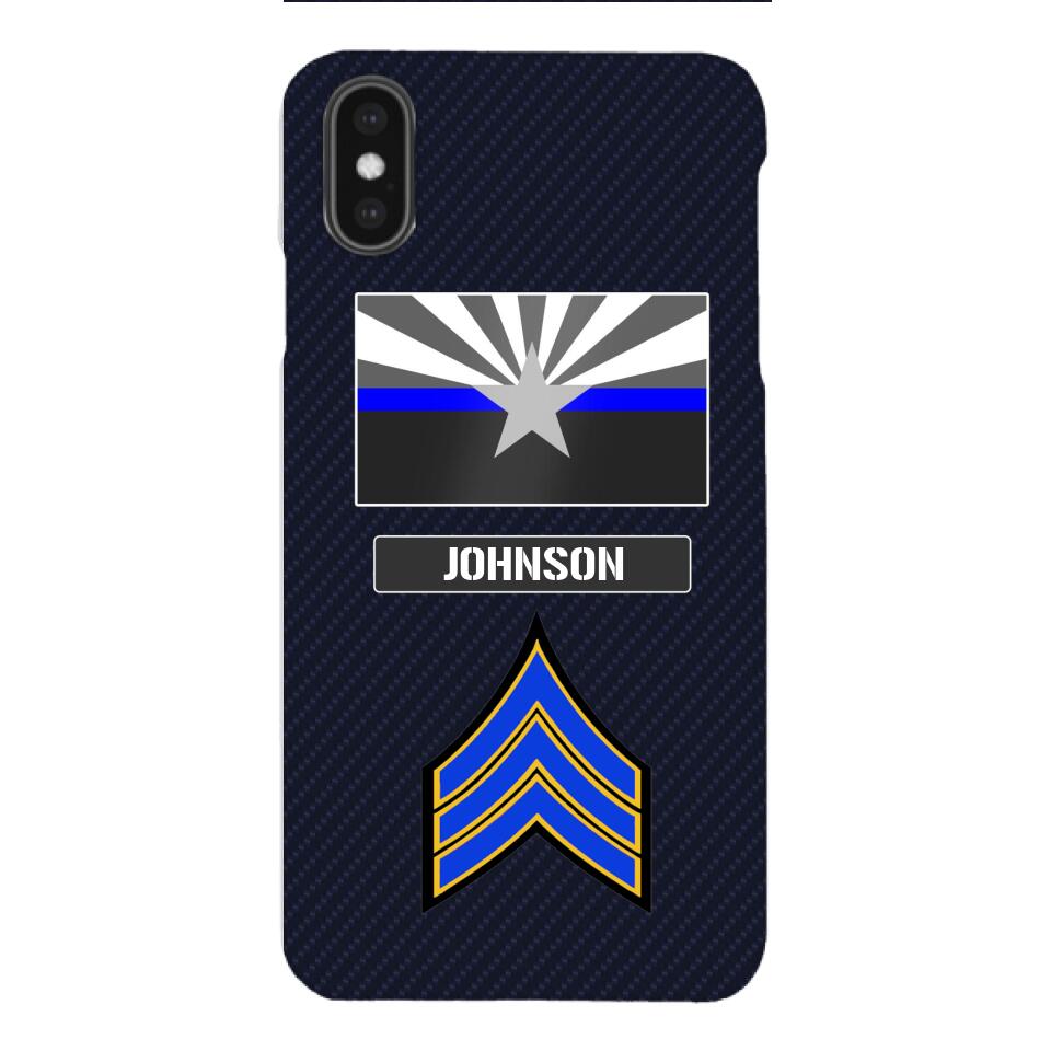 Personalized Arizona Thin Blue Line Phone Case Printed 22MAR-DT23