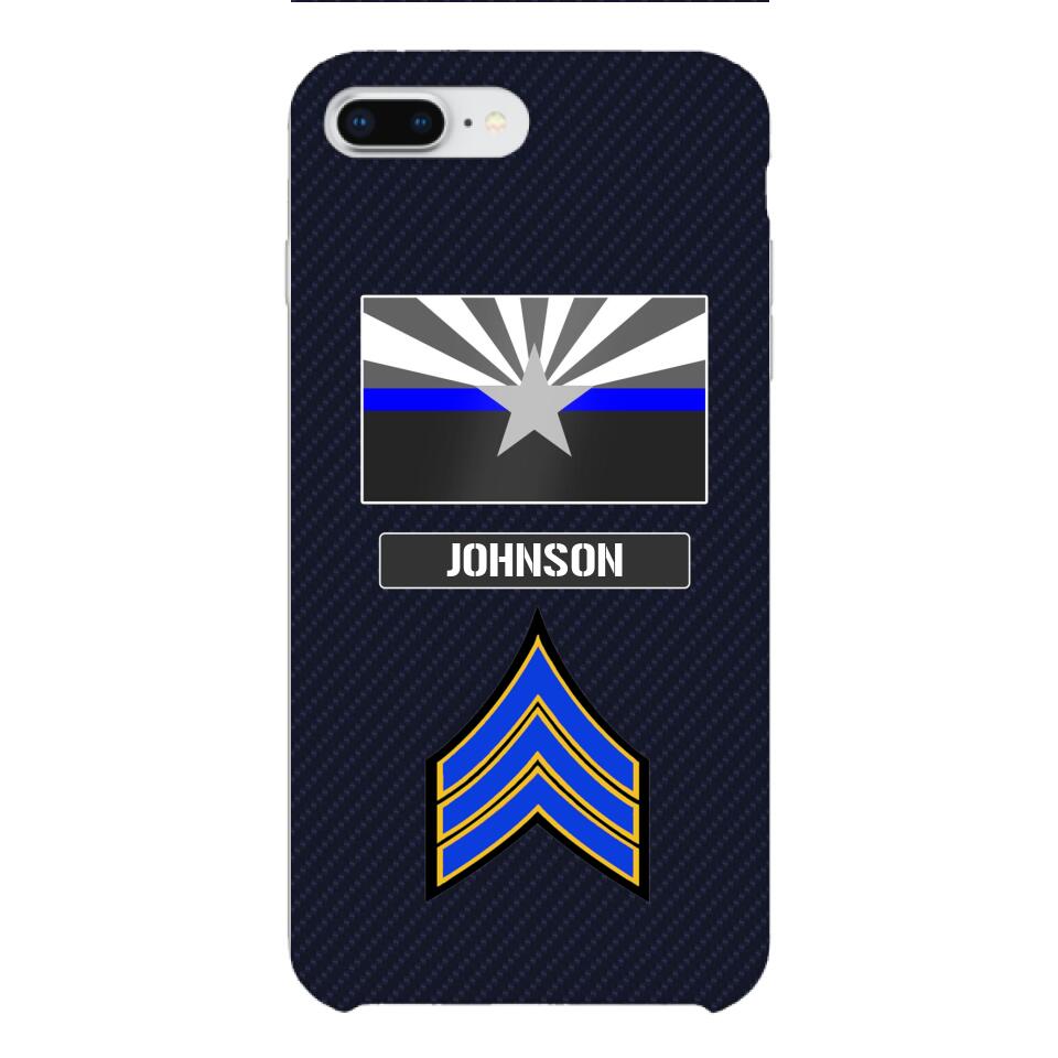 Personalized Arizona Thin Blue Line Phone Case Printed 22MAR-DT23