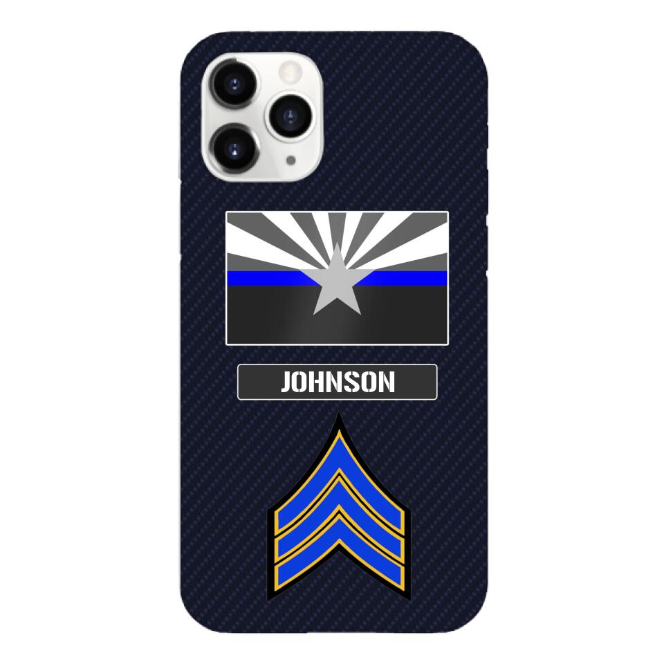 Personalized Arizona Thin Blue Line Phone Case Printed 22MAR-DT23