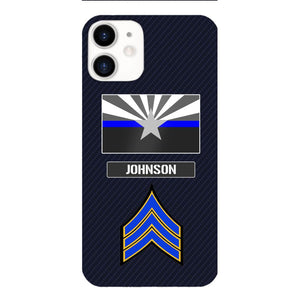 Personalized Arizona Thin Blue Line Phone Case Printed 22MAR-DT23