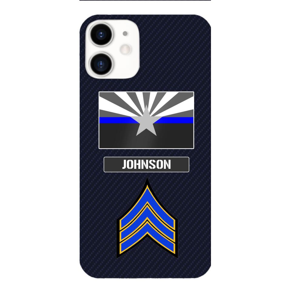 Personalized Arizona Thin Blue Line Phone Case Printed 22MAR-DT23