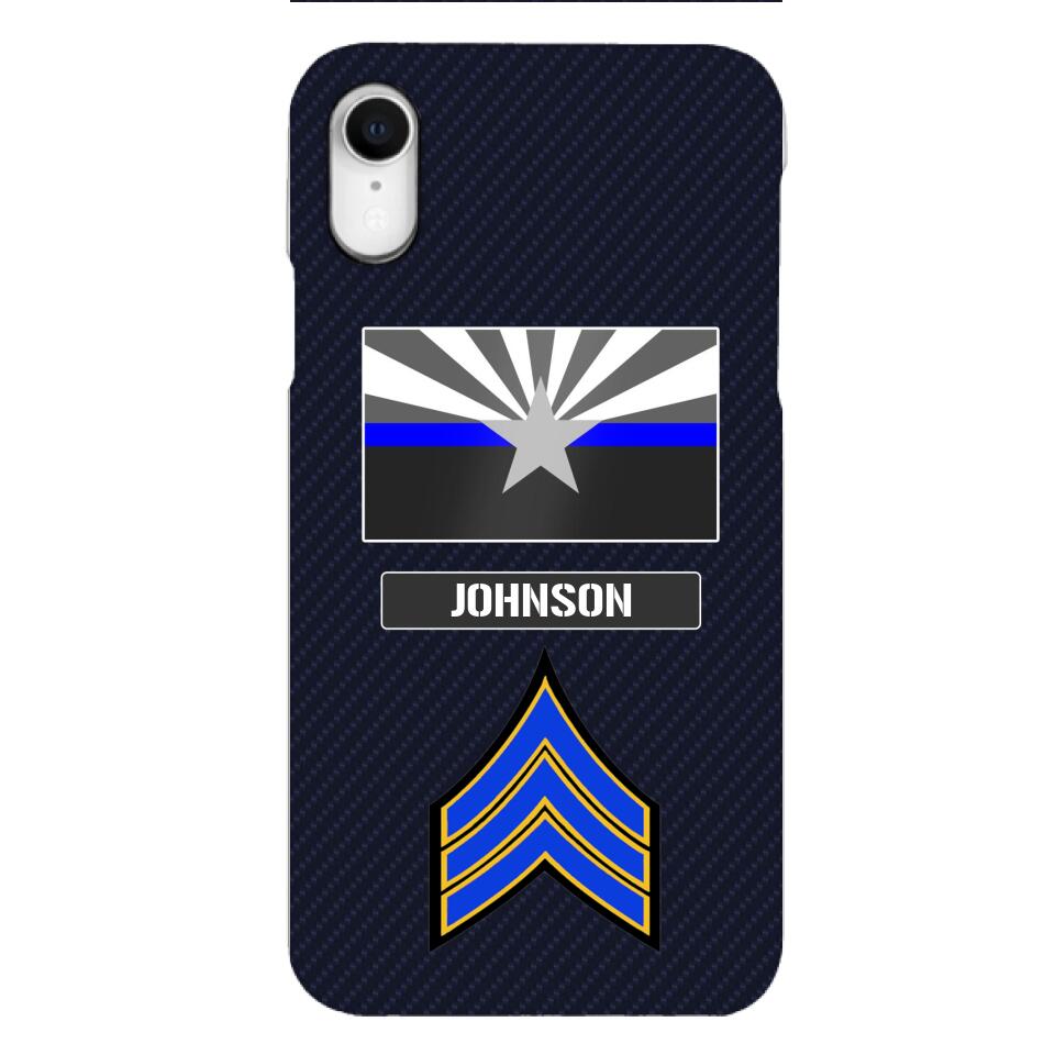Personalized Arizona Thin Blue Line Phone Case Printed 22MAR-DT23