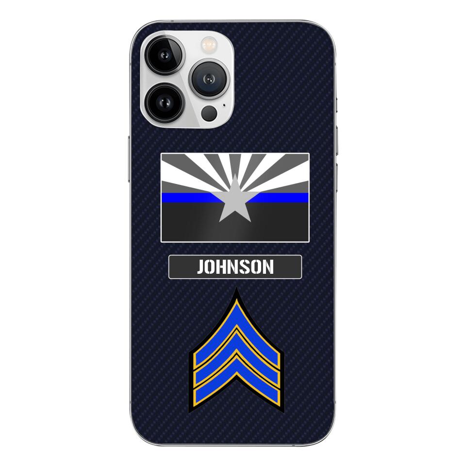 Personalized Arizona Thin Blue Line Phone Case Printed 22MAR-DT23