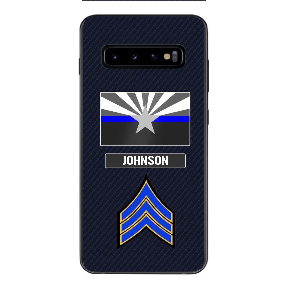 Personalized Arizona Thin Blue Line Phone Case Printed 22MAR-DT23