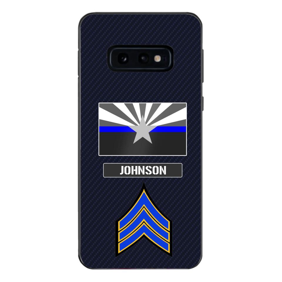 Personalized Arizona Thin Blue Line Phone Case Printed 22MAR-DT23