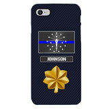 Personalized Indiana Thin Blue Line Phone Case Printed 22MAR-DT23
