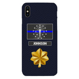 Personalized Indiana Thin Blue Line Phone Case Printed 22MAR-DT23