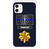 Personalized Indiana Thin Blue Line Phone Case Printed 22MAR-DT23