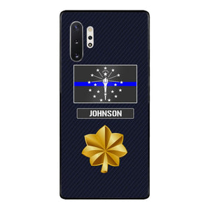 Personalized Indiana Thin Blue Line Phone Case Printed 22MAR-DT23