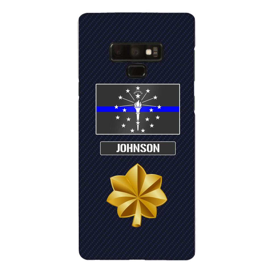 Personalized Indiana Thin Blue Line Phone Case Printed 22MAR-DT23