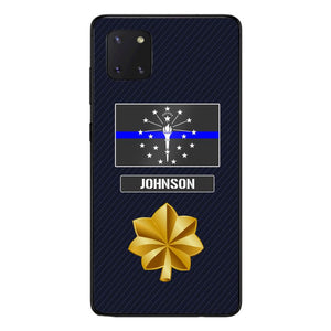 Personalized Indiana Thin Blue Line Phone Case Printed 22MAR-DT23