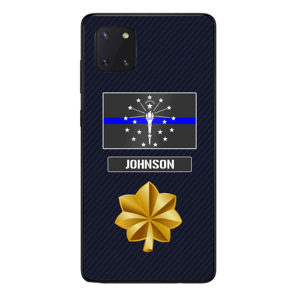 Personalized Indiana Thin Blue Line Phone Case Printed 22MAR-DT23