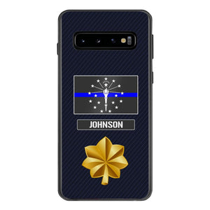Personalized Indiana Thin Blue Line Phone Case Printed 22MAR-DT23