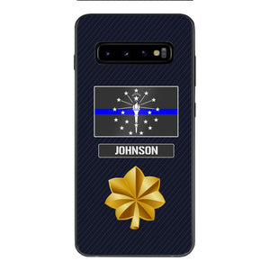 Personalized Indiana Thin Blue Line Phone Case Printed 22MAR-DT23