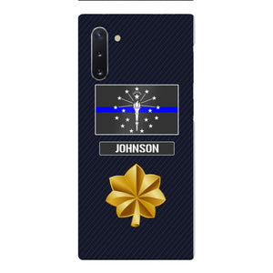 Personalized Indiana Thin Blue Line Phone Case Printed 22MAR-DT23