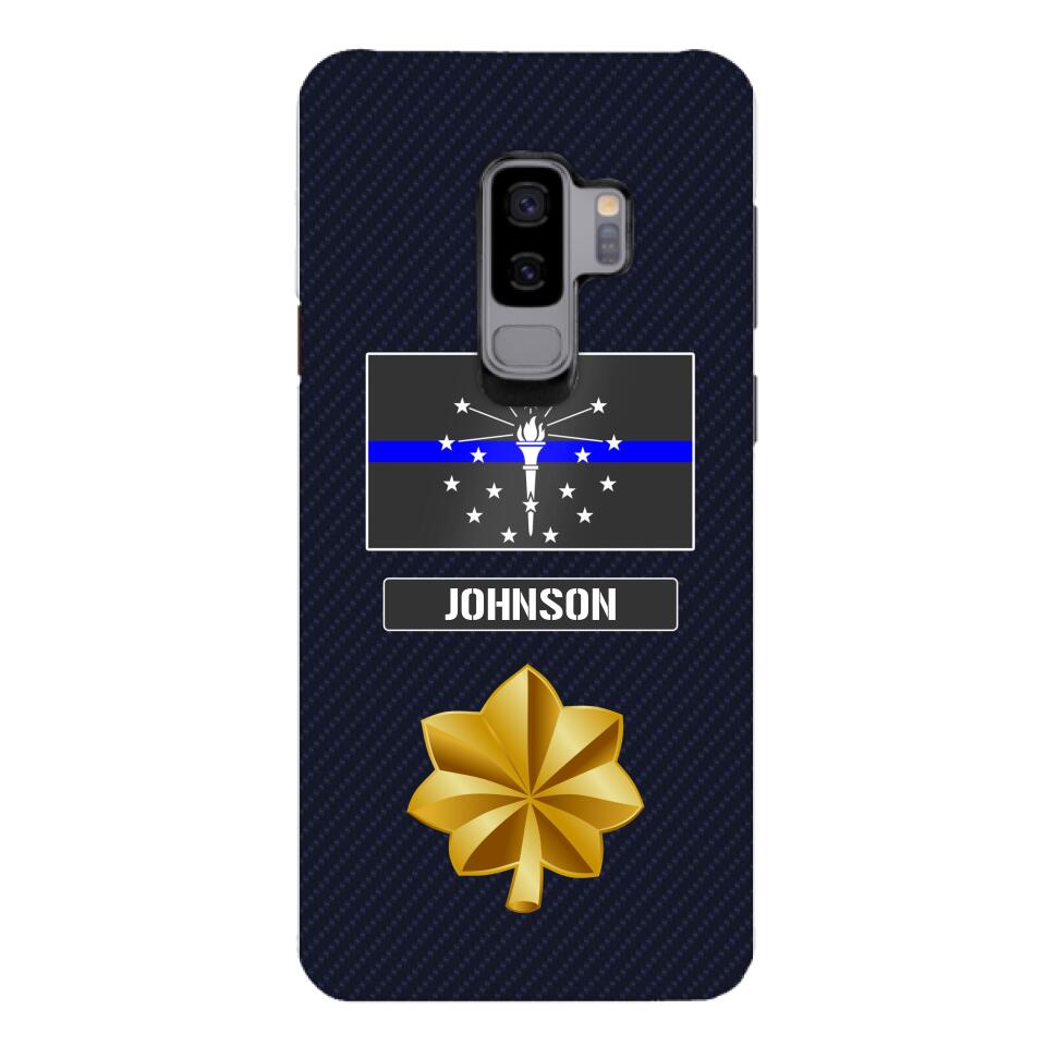 Personalized Indiana Thin Blue Line Phone Case Printed 22MAR-DT23