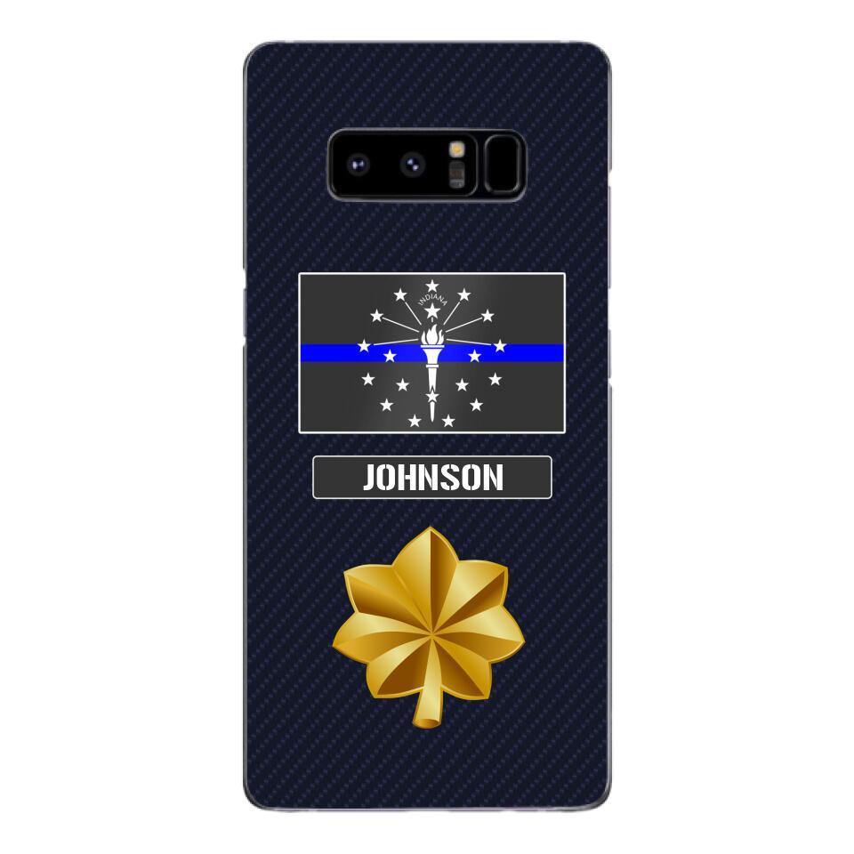 Personalized Indiana Thin Blue Line Phone Case Printed 22MAR-DT23