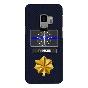 Personalized Indiana Thin Blue Line Phone Case Printed 22MAR-DT23
