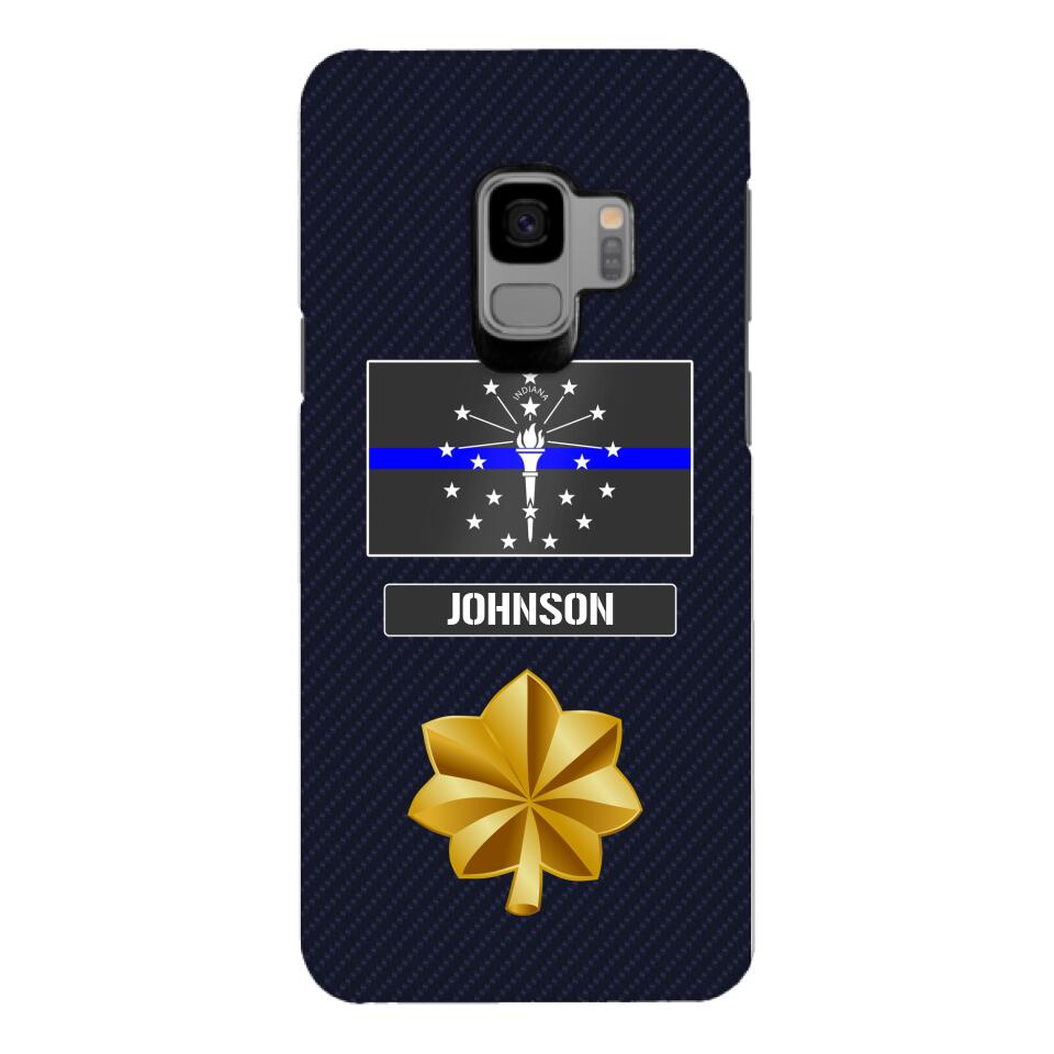Personalized Indiana Thin Blue Line Phone Case Printed 22MAR-DT23