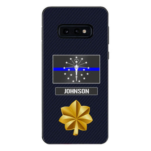 Personalized Indiana Thin Blue Line Phone Case Printed 22MAR-DT23