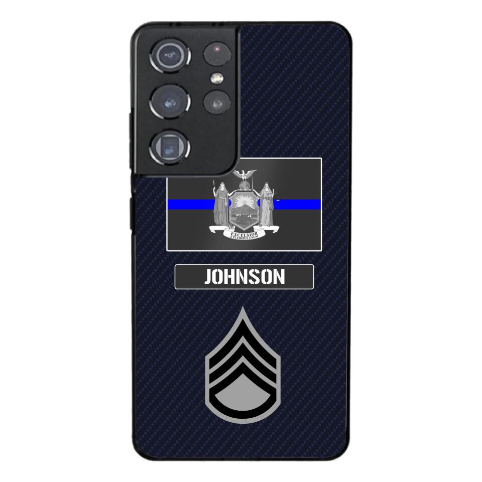 Personalized New York Thin Blue Line Phone Case Printed 22MAR-DT23