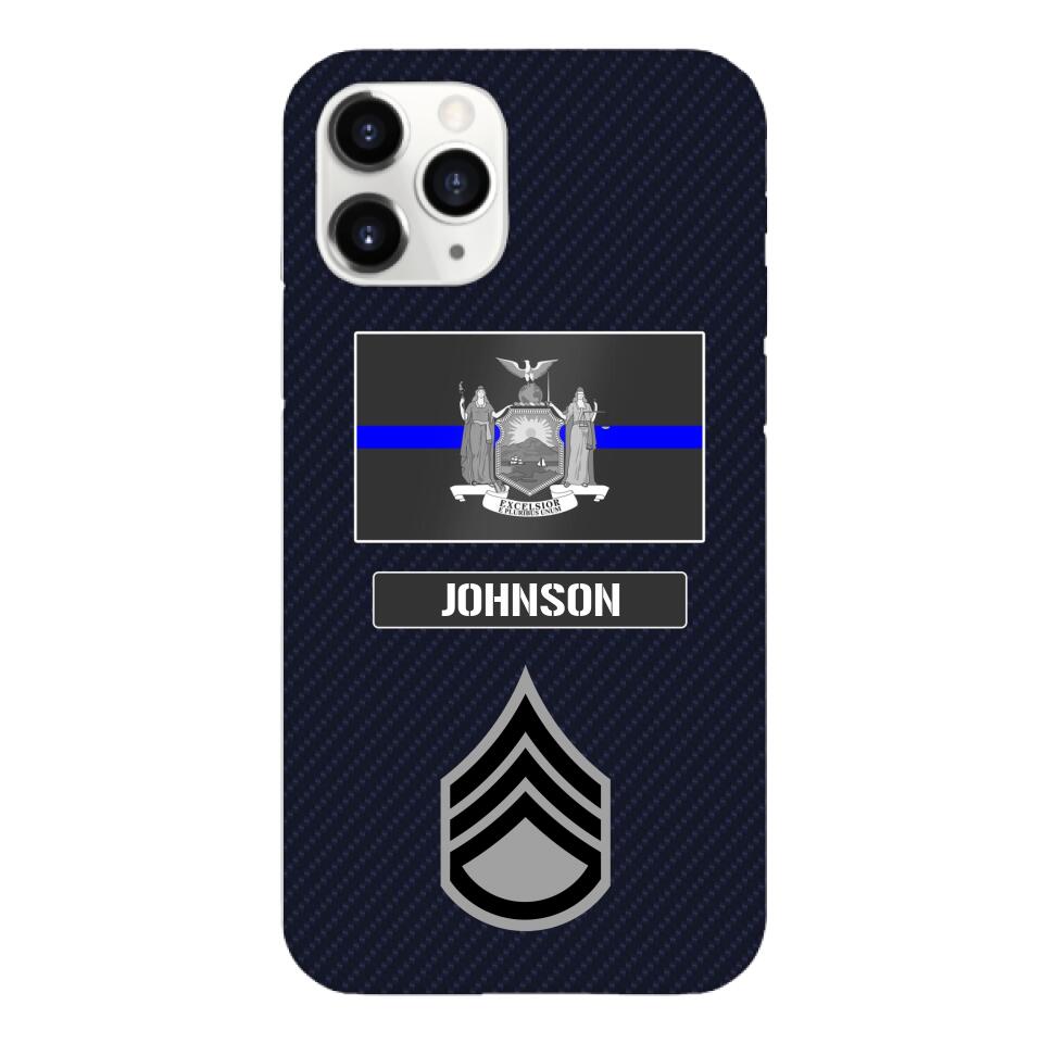 Personalized New York Thin Blue Line Phone Case Printed 22MAR-DT23