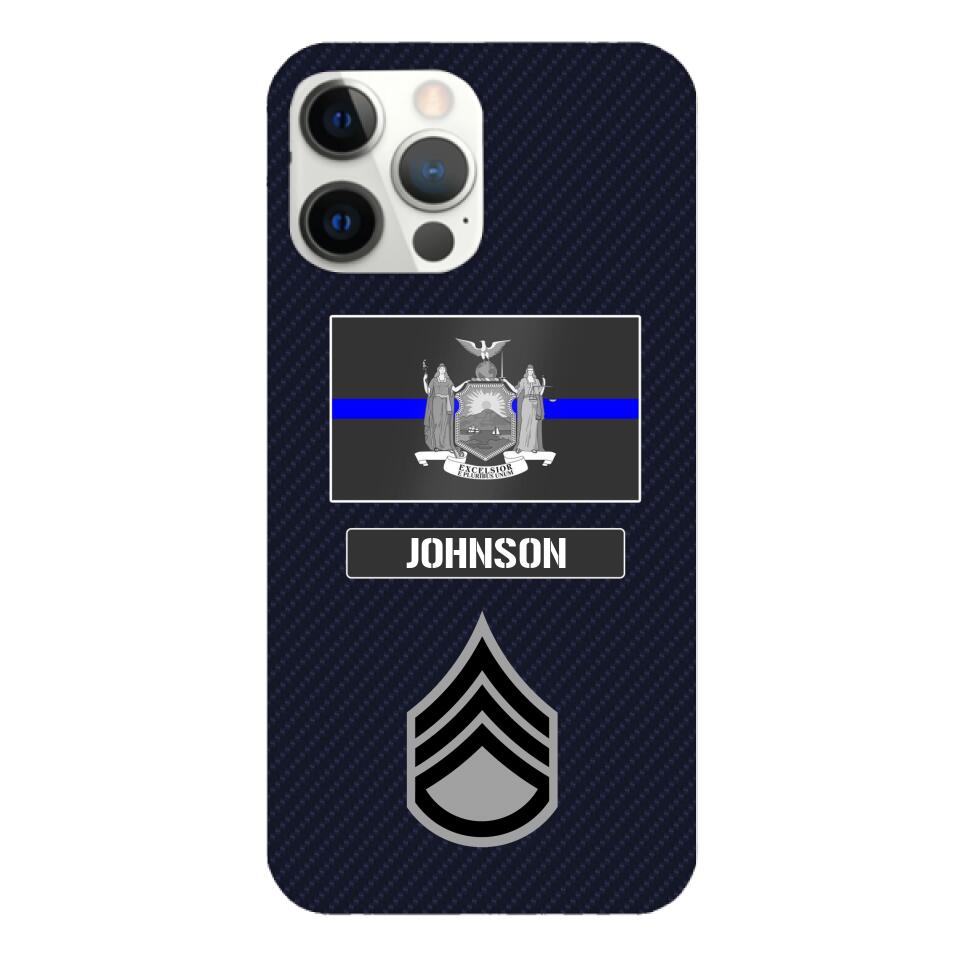 Personalized New York Thin Blue Line Phone Case Printed 22MAR-DT23