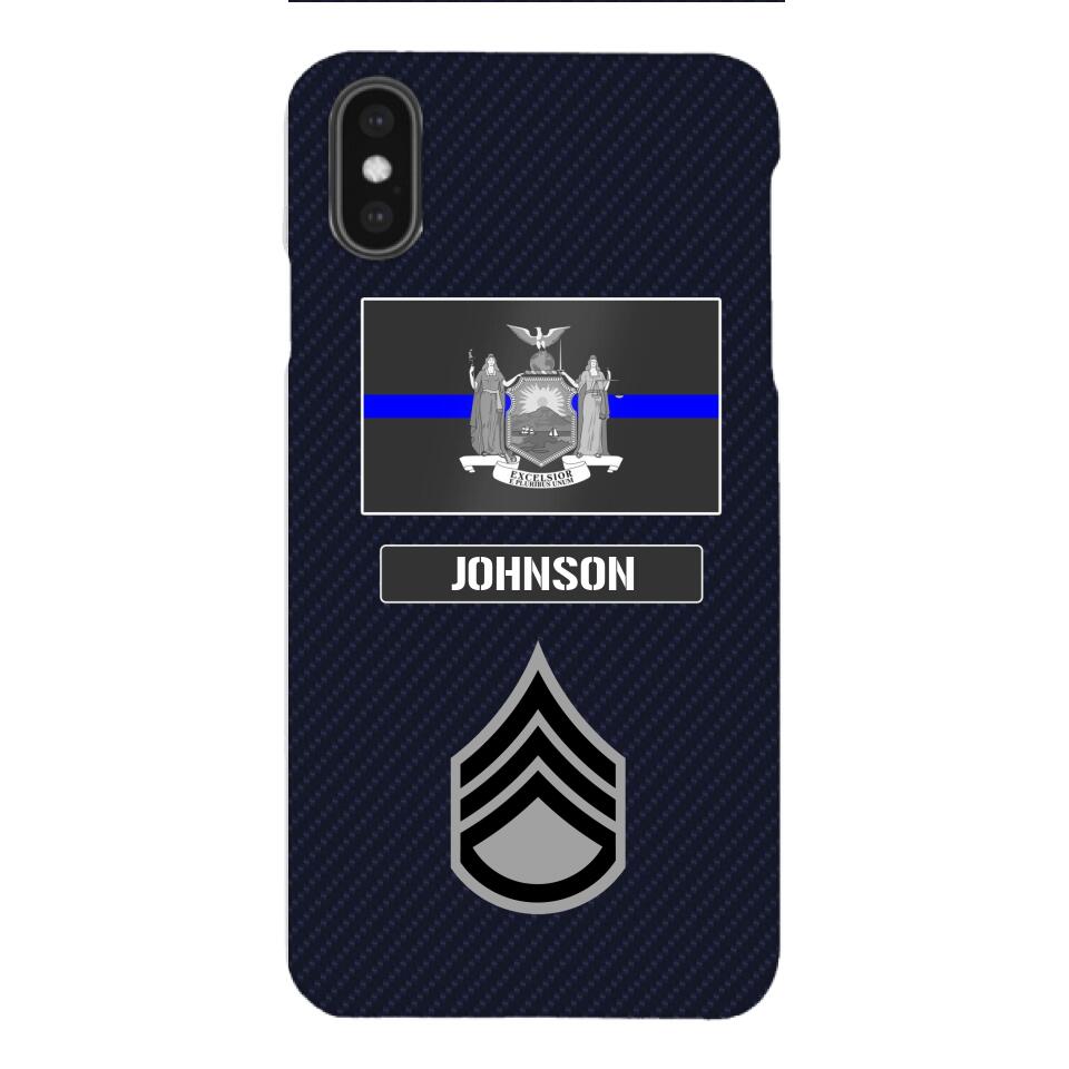 Personalized New York Thin Blue Line Phone Case Printed 22MAR-DT23