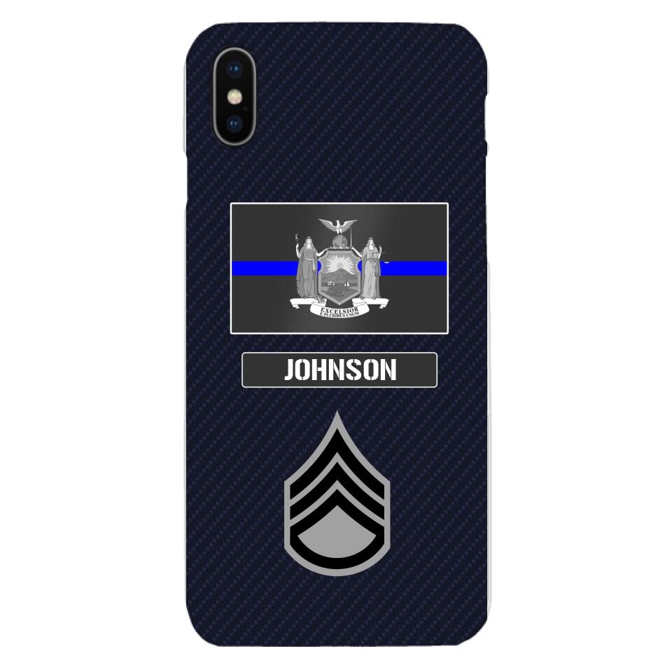 Personalized New York Thin Blue Line Phone Case Printed 22MAR-DT23