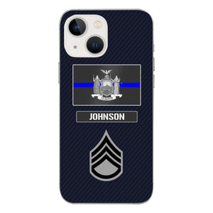 Personalized New York Thin Blue Line Phone Case Printed 22MAR-DT23