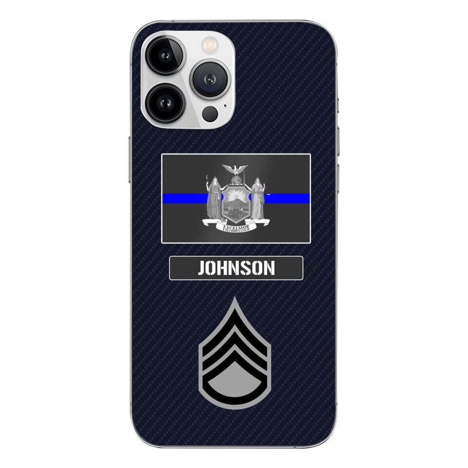 Personalized New York Thin Blue Line Phone Case Printed 22MAR-DT23