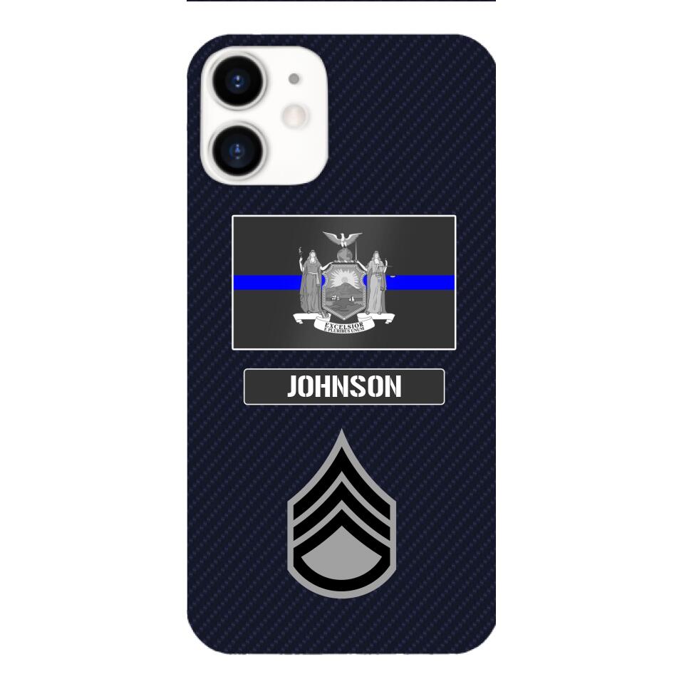 Personalized New York Thin Blue Line Phone Case Printed 22MAR-DT23