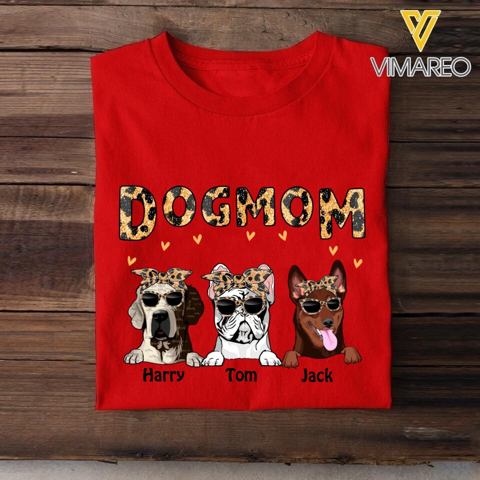Personalized Dog Mom Tshirt Printed 22MAR-DT23