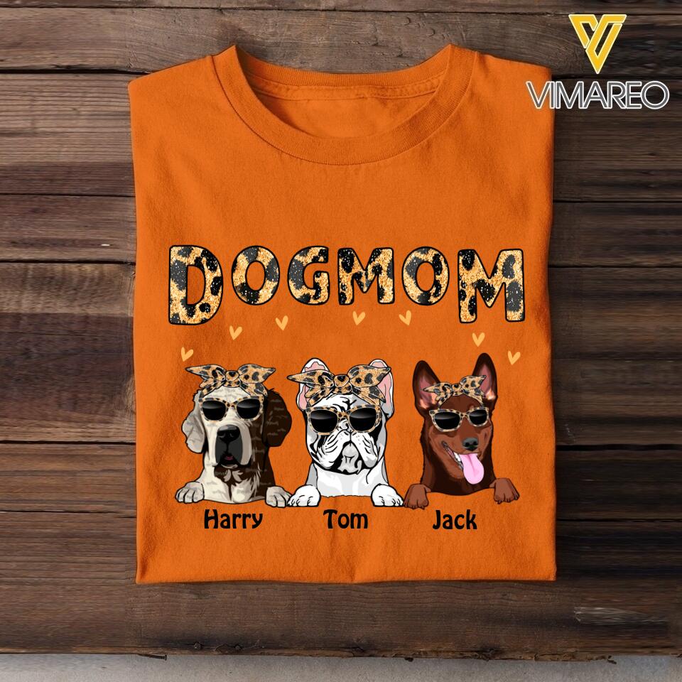 Personalized Dog Mom Tshirt Printed 22MAR-DT23